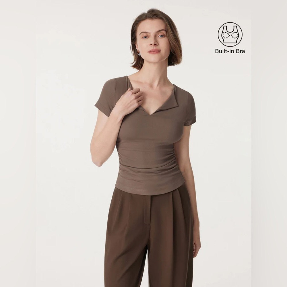 OGL V-neck Side Brami Tee NWT - Picture 2 of 10